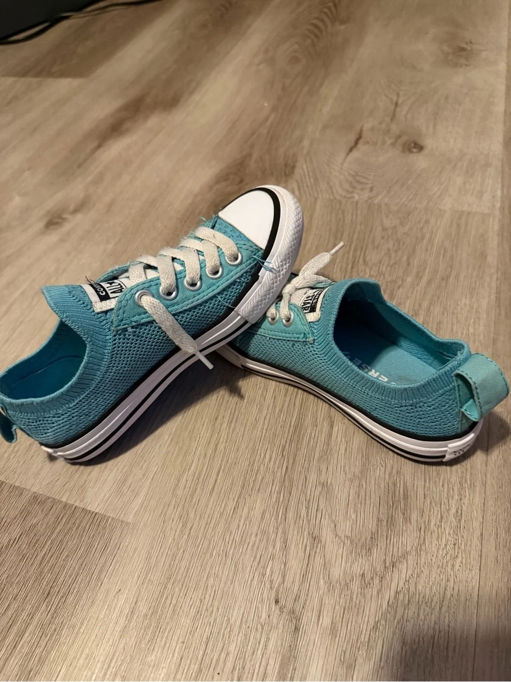 Converse Kids Teal Lace-Up Low Top Sneakers